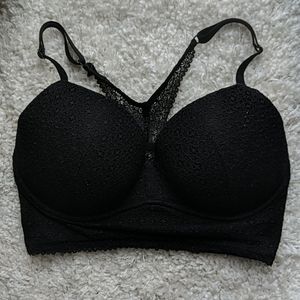 VS Lace Easy Push-Up Black Bra - 34DD